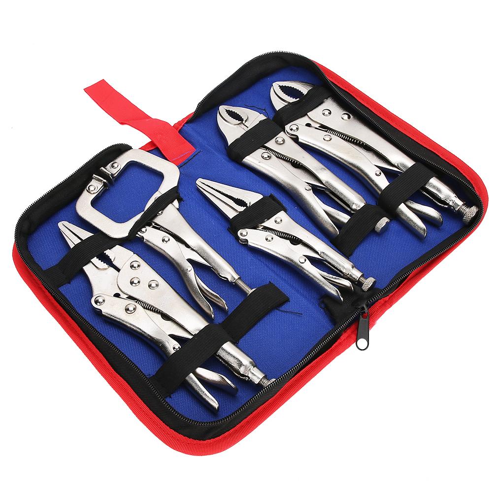 5PCS Steel Cutting Pliers Electrical Maintenance Auto Repair Pliers with Oxford Cloth Bag03 style