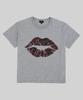 225 Kiss Crop T-Shirt (Grey)