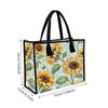 Sunflower Pattern Tote Bag Casual Daily Carry Handbag Lightweight Shoulder Bag for Women Outdoor Shopping Use