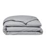 Essential Duvet Cover - 140 X 200 Cm - 1 Person - 100% Plain Cotton - Steel