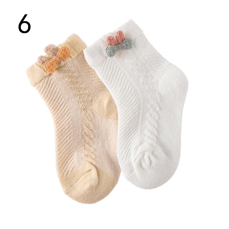 2Pair/lot New Newborn Socks Summer Thin Boys and Girls Baby Socks