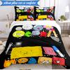 Colorful Dream Island Collage 3pcs K-pop Music Group Bedding set,Ideal for Bedroom, Dormitory,Including Duvet Cover And 2pcs Pillowcases,Fan Gifts