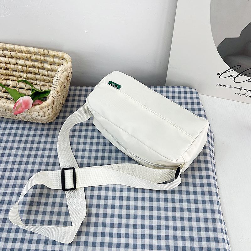 

Fresh and sweet nylon messenger bag bag women s trend fashion pillow bag commuting simple casual shoulder bag one size fits all белый