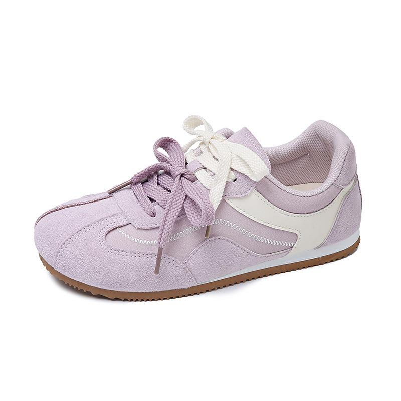 Women's White Sneakers Spring Autumn Lightweight Comfortable Soft Sole Casual Board Shoes Fashion Lace Up Outdoor Non Slip Flats
