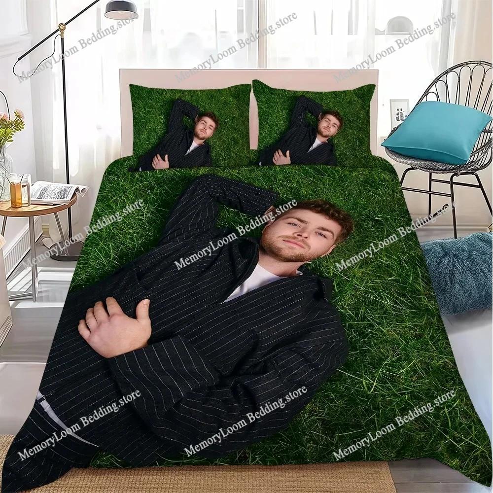 Sänger A-Alex-Warren Musik Bettbezug-Set Heimstil Bettwäsche Weiche Waschbaumwolle Bett Studentenwohnheim Geschenk Heimtextiltextil0