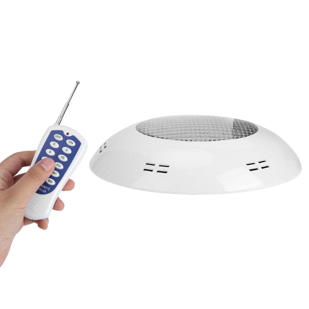 24LED Swimming Pool Light 24W Colorful Remote Control Underwater Lights Decoration AC12V