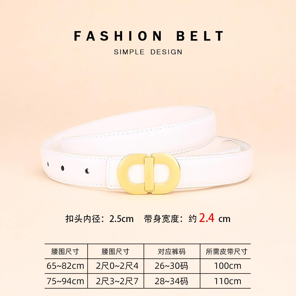 Curea Dama Piele Decorativă Costum Palton Curea Simplă High-End Piele Vacă Pură Curea Blugi