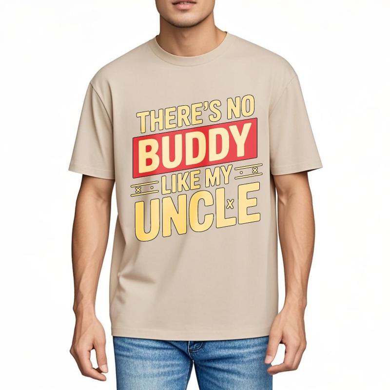 Fashion Summer Boys T Shirt Theres No Buddy Like My Uncle Short Sleeve Comfortable Oneck Tees Hiphop Cheap Tshirt Bigger Size