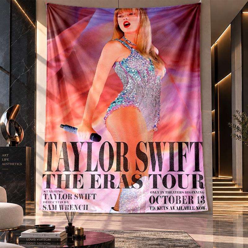 Wall Hanging Tapestry,Taylor Swift Printed Fabric Backdrop For Dorm Room Party Decoration