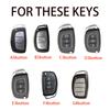 3 4 Button Abs Car Smart Key Case Cover For Hyundai Tucson Santa Fe Rena Sonata Elantra Creta Ix35 Ix45 I10 I30 I40 Accessories