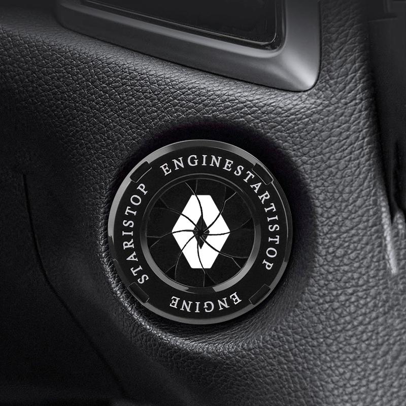 Car Ignition Button Decorative Ring Keyless Start Cover Z For Renault RS Clio Megane 2 3 4 Captur Trafic Twingo Scenic 2 Kadjar