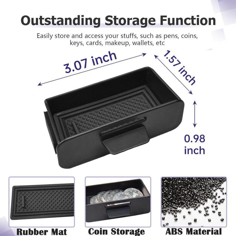 Center Console Organizer Drawer Storage Hidden Box for 2015- Chevy Colorado LT/Z71/ZR2 & 2015- GMC Canyon SLE/SLT/Denali