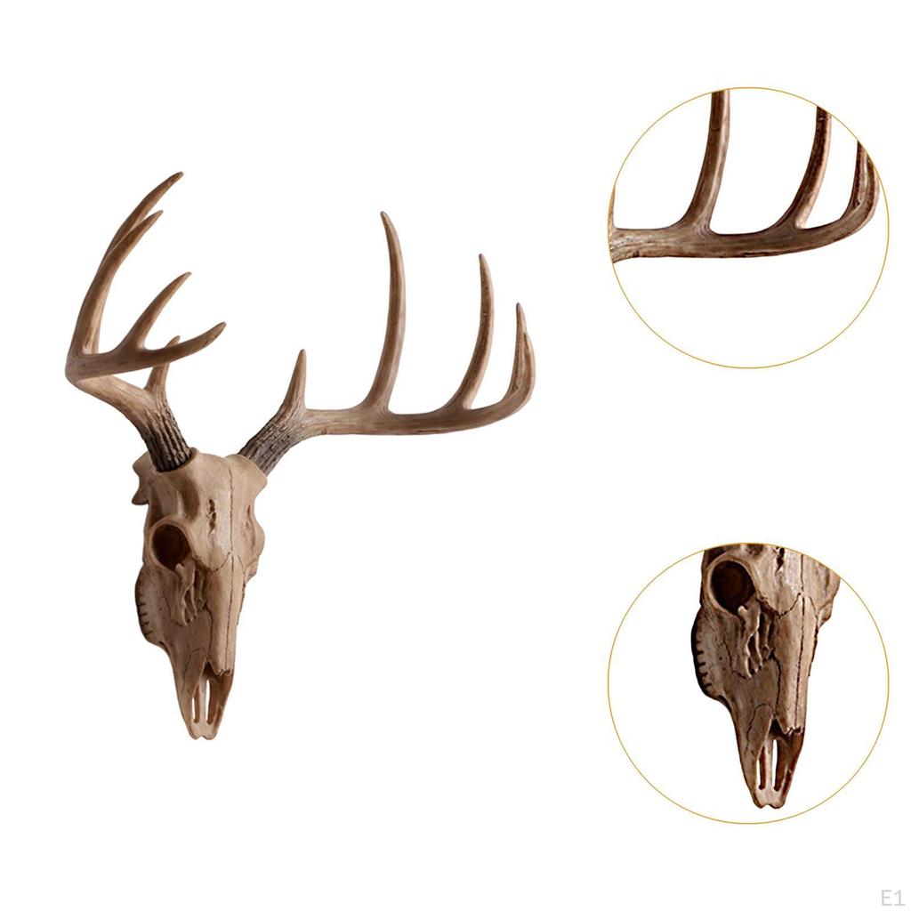 Animal Heads Wall Decor Figurine Resin Statue Sheep Head Sculpture for Porch Collector