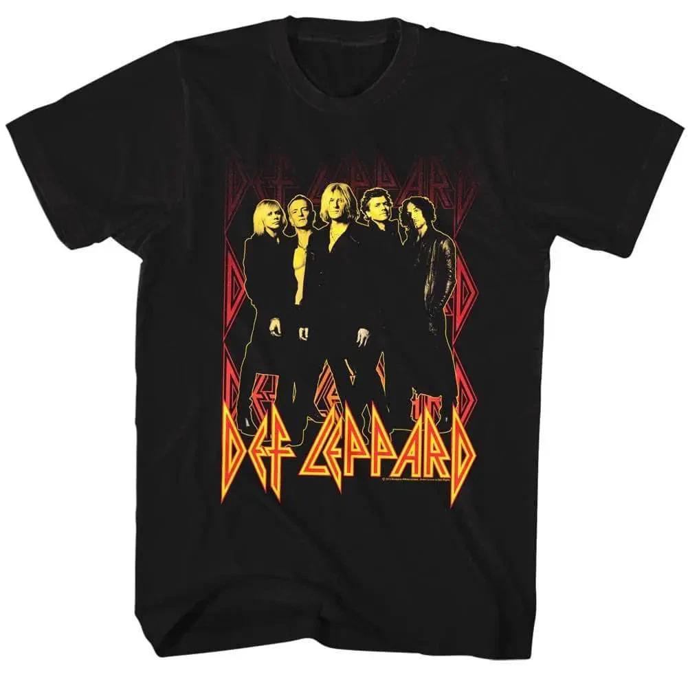 Def Leppard Burning Up Men s T Shirt 3XL