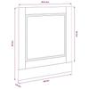Dishwasher Panel Porto Brown Oak Effect 60 X 1.5 X 57 Cm