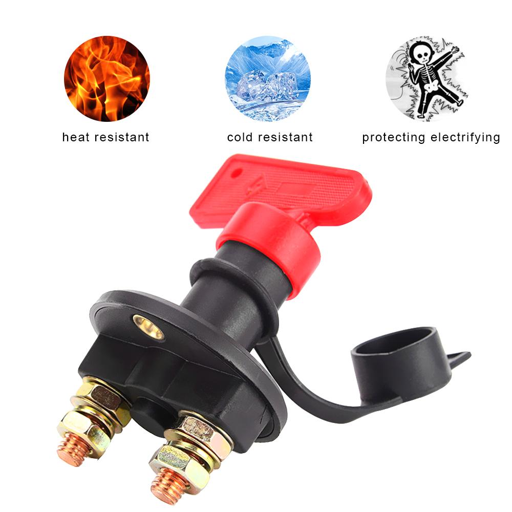 Cut Off Kill Switch Power Isolator Car Accessories For Truck Boat Marine ATV 1 Removable Keys Car Battery Disconnect Switch