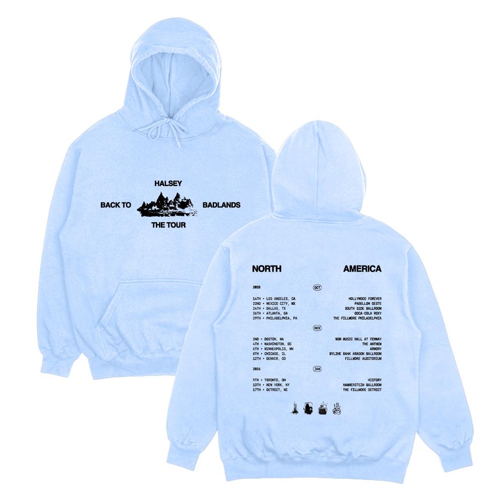 Halsey Hoodies Halsey Back To Badlands The Tour Streetwear Harajuku Hip Hop Pullover Top Popular Music Sweatshirt Fan Gift Hoody