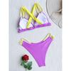 New Sexy Strappy Cross Back High Cut Bikini Female Swimsuit Women Swimwear Two-pieces Bikini Set Bather Bathing Suit Swim