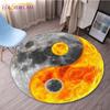 Basketball Round Mat Ying Yang Printed Earth Round Mat Bohemia Round Carpets Baby Play Crawl Carpets for Living Room Home Decor