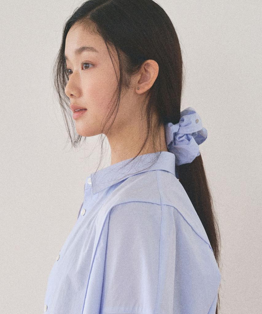 Mango Many Please Pepe Scrunchie_Pure Blue