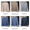 Men's 100% Pure Cashmere Double-Layer Sweater, Semi-High Neck, 2025 Autumn/Winter Thick Knit Base Layer
