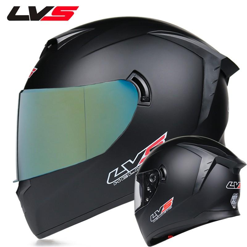 LVS Full Face Motorcycle Helmet Men Women ABS Dual Lens Winter Electric Bike Bluetooth Compatible All Season