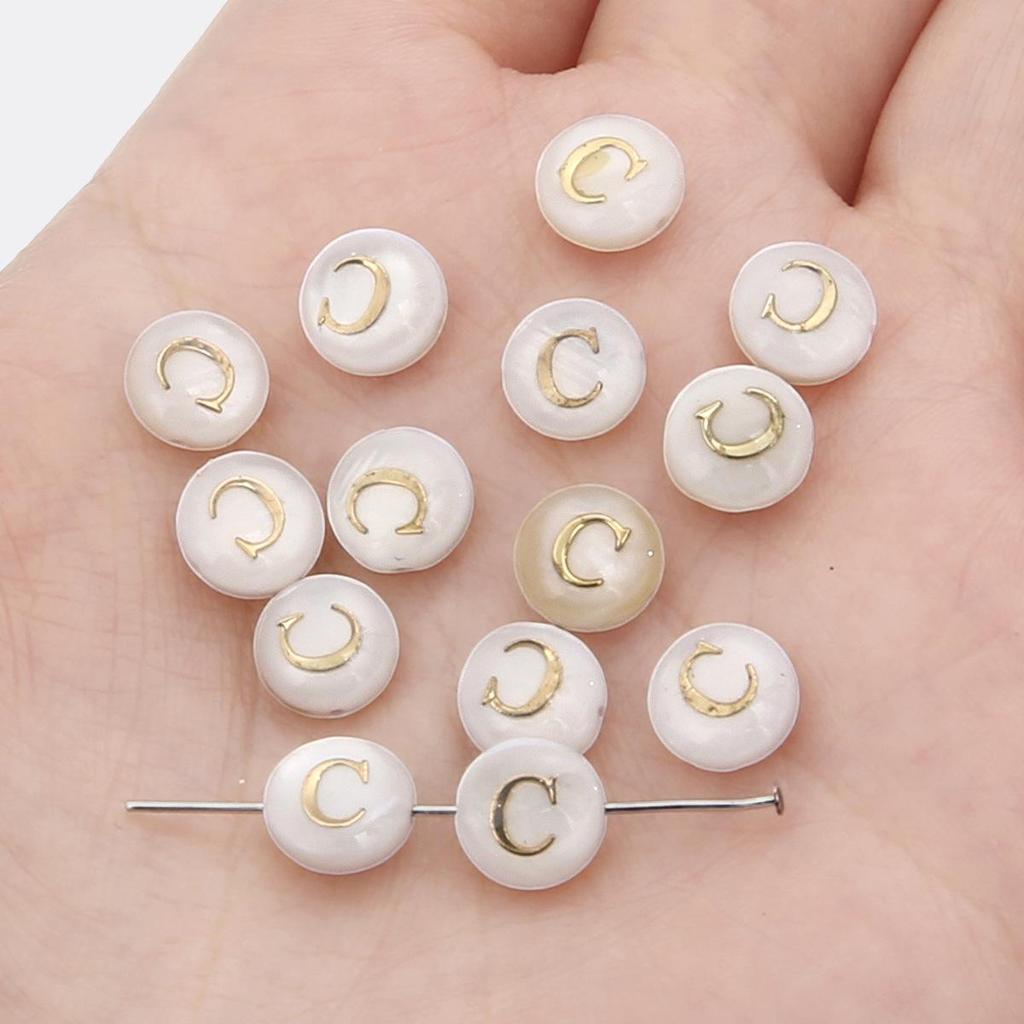 Gold Foil Seashell Beads: DIY Jewelry Making Materials for Bracelets, Necklaces, and Pendants
