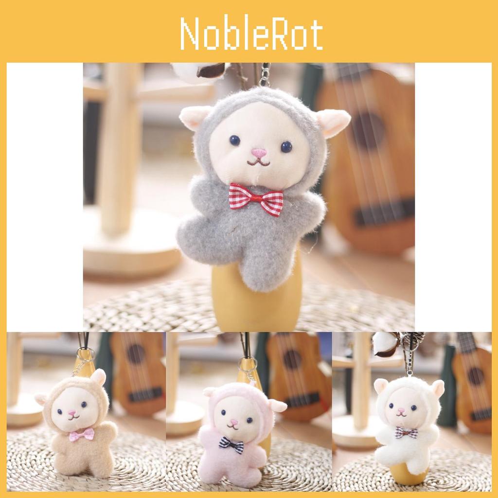 Cute Fluffy Sheep Plush Keychain Soft Pp Cotton Lamb Doll Bag Decoration
