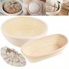 Vine Bread Fermentation Basket, Natural Oval Rattan Core Dough, Bread Fermentation Sour Dough Bread Basket Used for Baking