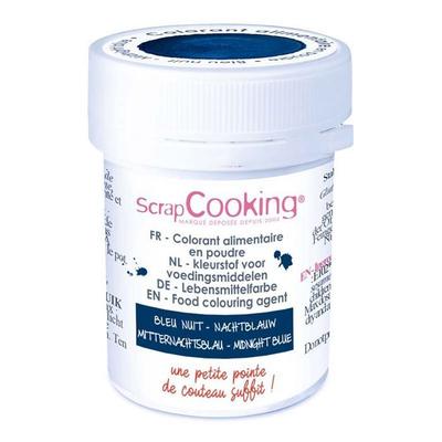 Lebensmittelfarbpulver - SCRAPCOOKING - Dose 5g - Nachtblau