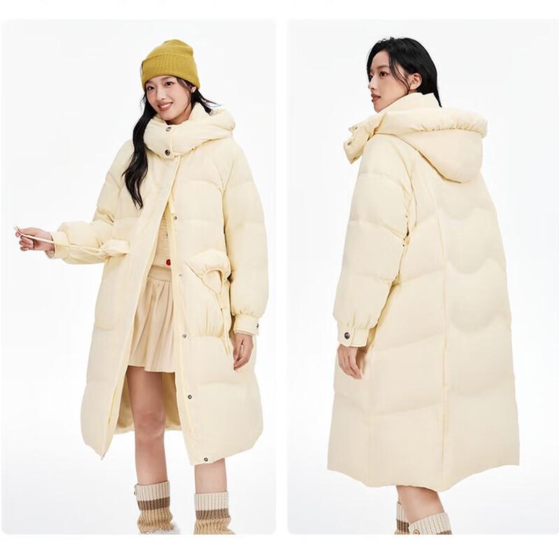 Yaya Women's 2025 Mid-Length Hooded Down Jacket