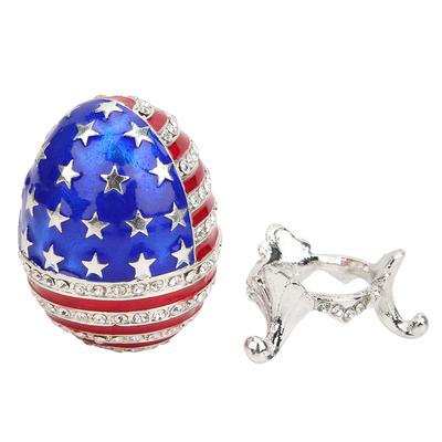 Emaillierte Osterei Schmuckdose Schmuckschatulle Metallhandwerk Schreibtischdekoration Geschenke