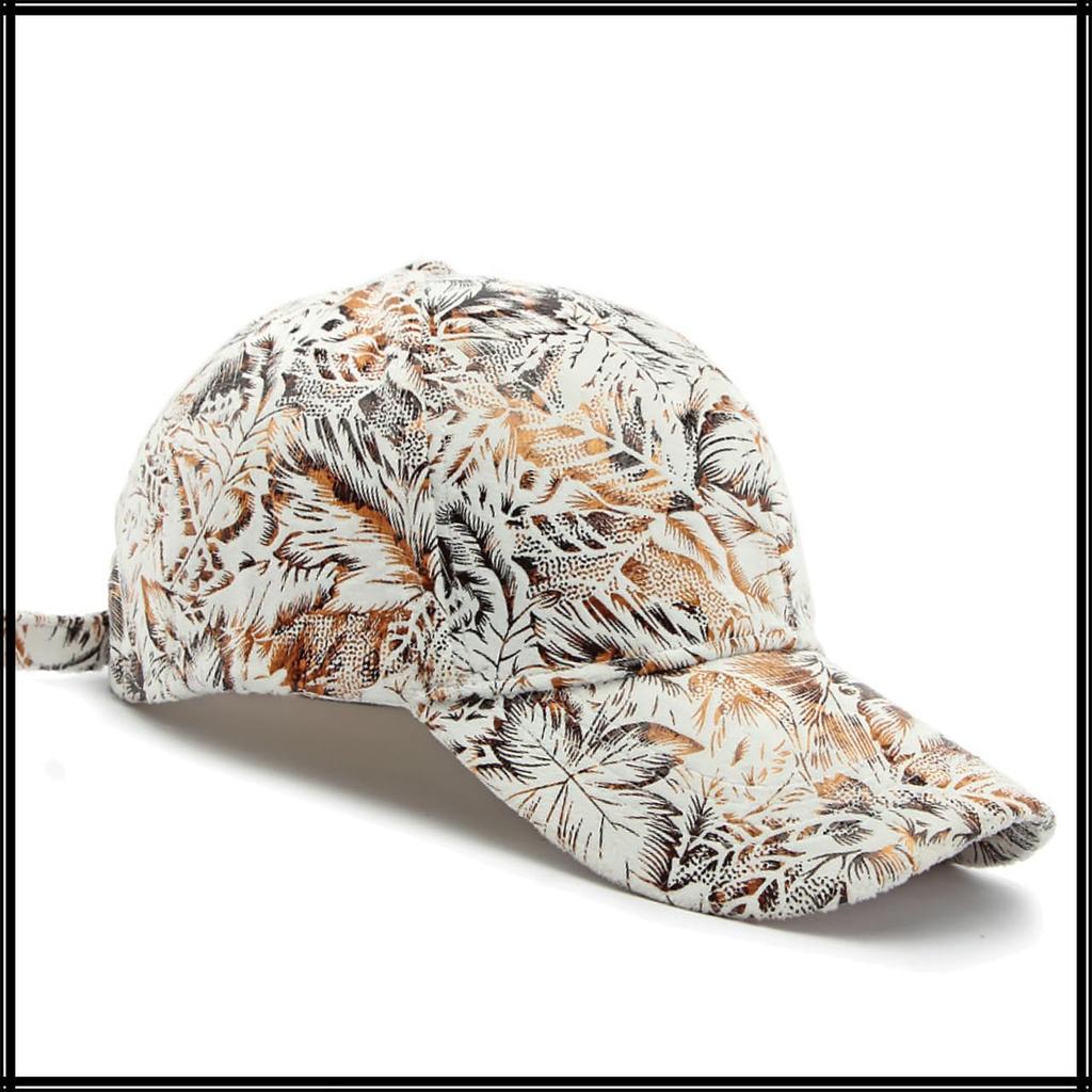 Retro Pattern Stylish CZA323 [White Fang] Cap, Design, Casual, Stylish, Sports, Men's, Women's, (Black)