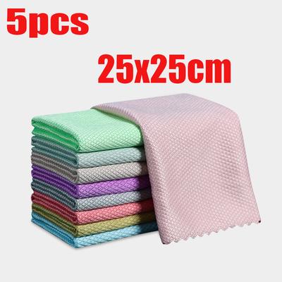 Cleaning Glass Mirror Special Fish Scale Cloth Cleaning Cloth Does Not Shed Hair Absorbent Towels Do Not Leave a Mark
