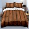 Set Copripiumino con Fantasia Effetto Legno  (1*Copripiumino 2*Federe, senza piumino)