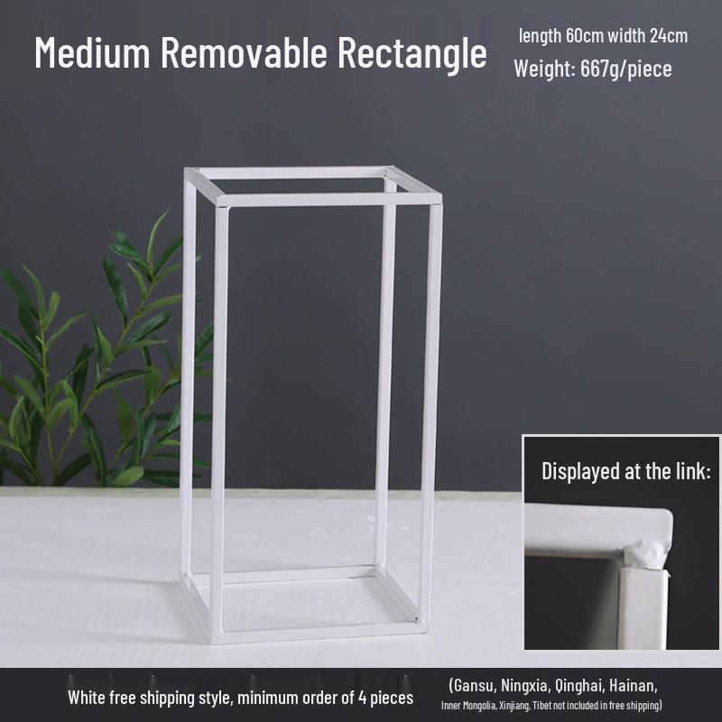 Iron Art Floral Stand for Wedding Aisle Decoration