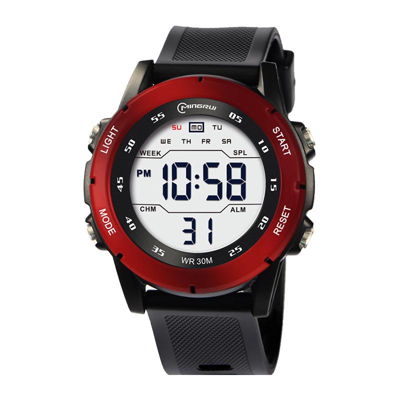 UTHAI GB05 Men's Electronic Watch Youth Student Sports Wristwatch Waterproof Alarm Clock Big Dial Digital Multifunction Watches