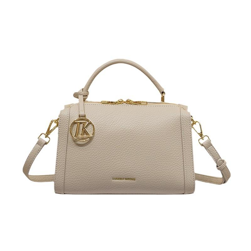 

Кожаная женская сумка Niche High-end Summer на одно плечо Crossbody Boston Pillow Bag серый