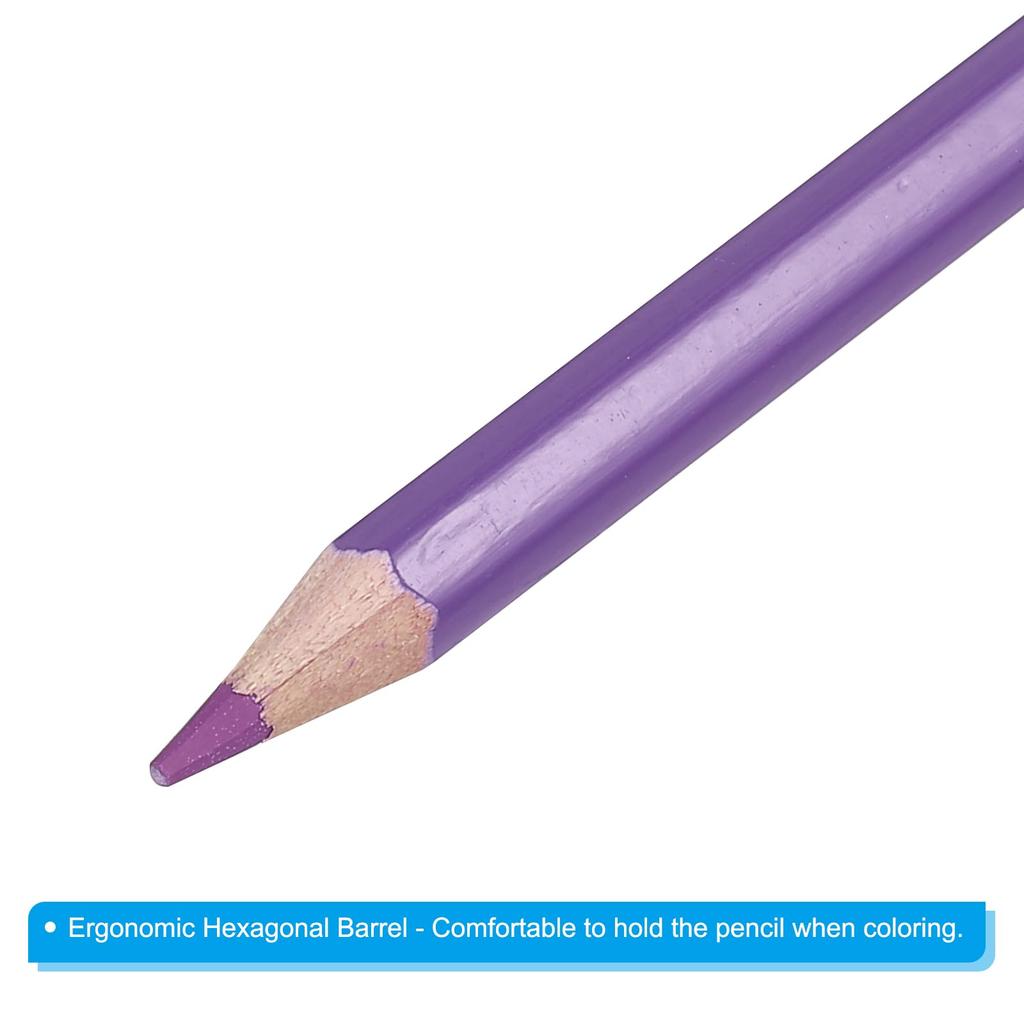 PATIKIL Colored 24 Pencils for and Light Purple Water-Soluble Pencils, Water-Soluble Blending, Coloring, Sketching, Painting,