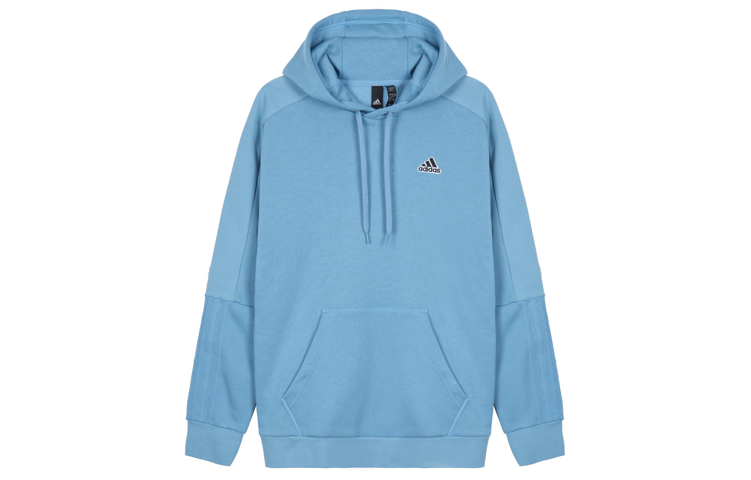 Adidas Sweatshirts Men s Blue Hooded Moderate Regular HG1846 S