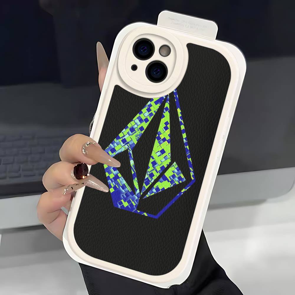 Well-known Skateboard V-VOLCOMs Brand Phone Cover For IPhone 11 12 13 14 15 16 Pro Max Mini Plus Soft Leather Case