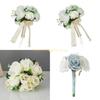 Artificial Rose Bouquets for Bride Soft Artificial Rose Bridal Bouquets Beautiful Flower Arrangement for Weddings Top Sale