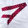 1pc Fashion Ribbon Polka Dot Scarf Printed Thin Scarf Headband Korean Style Neckerchief Long Scarves