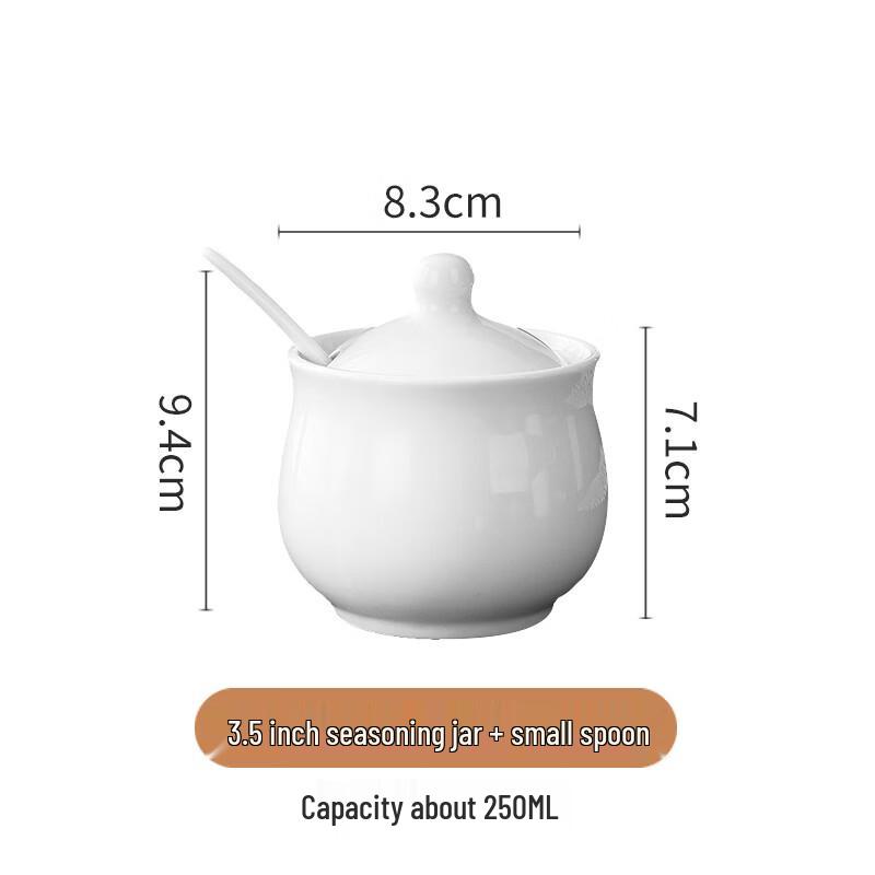 

Abay Drum-shaped Ceramic Seasoning Jars with Spoons