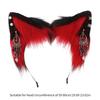 Cat Ear Headband with Colorful Ear Jewelry Sweet Girls Cosplay Beast Ears Fursuit Masquerade Halloween Cosplay Party