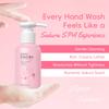 Women’s Gentle Foaming Hand Wash, 4 oz Sakura Scented Soap with Pump - Moisturizing Rich Lather for Daily Cleaning, Convenient Kitchen