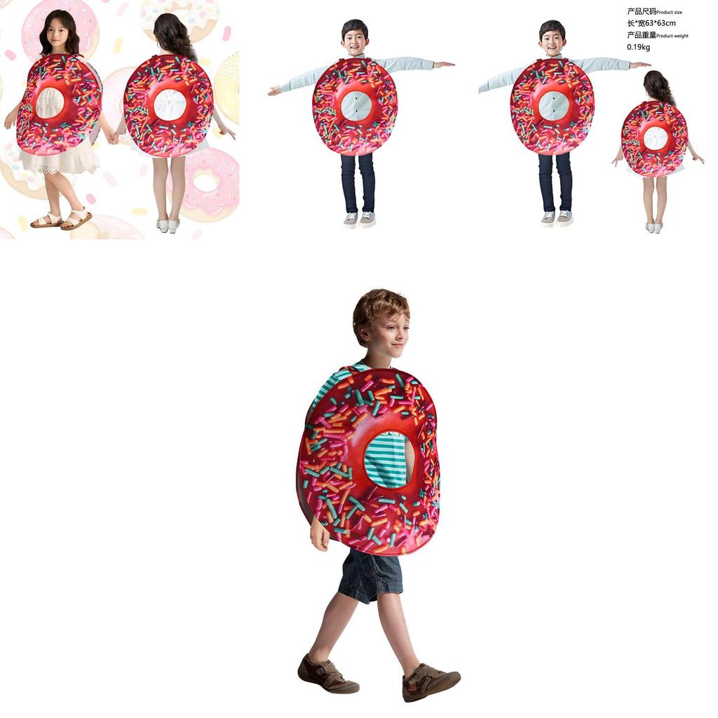Donut Kinderkostüm Halloween Cosplay Outfit Mit Polyester Material Für Rollenspiel Partys