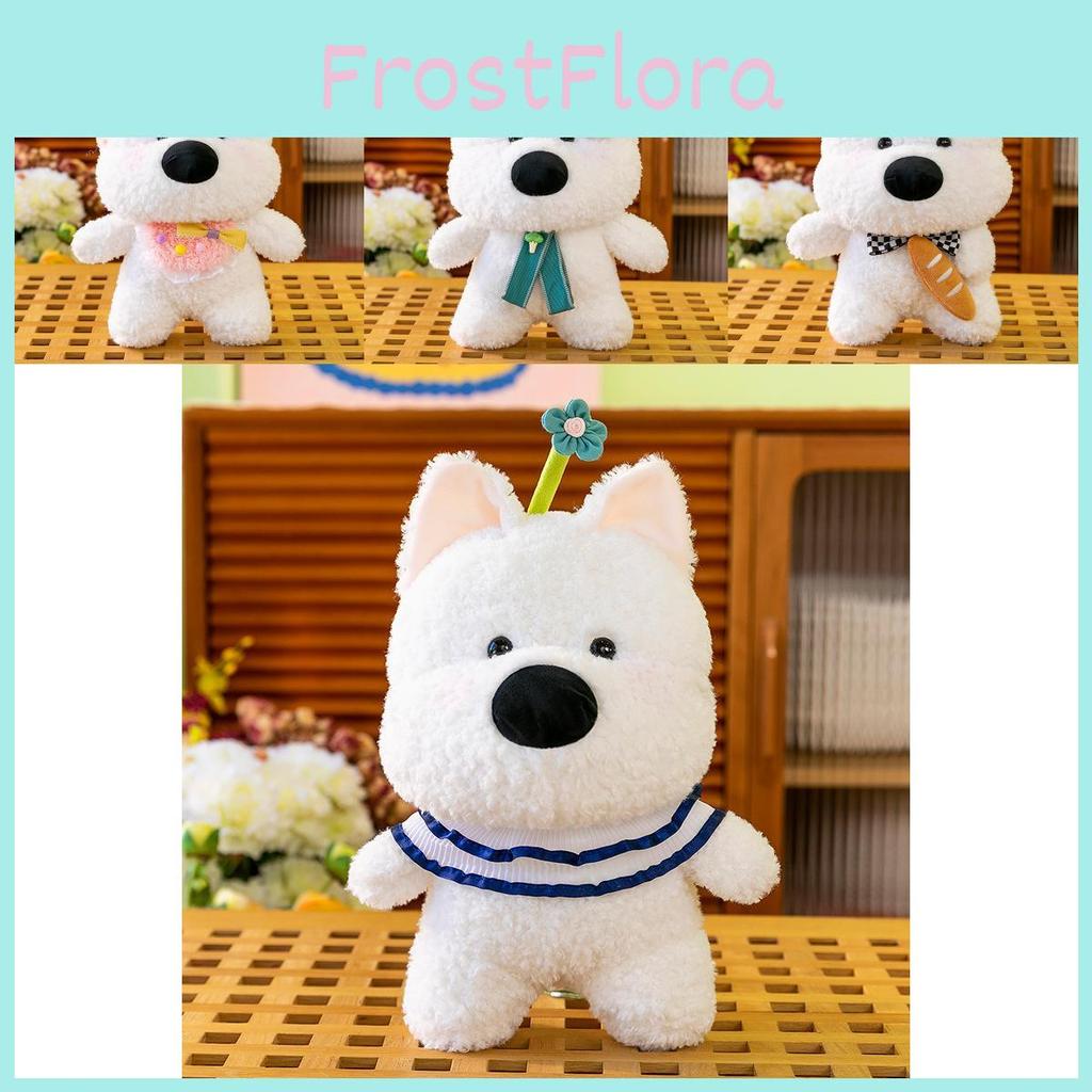 Exquisite Terrier Highland Plush Toy Scarf With Fun Colors Ideal All Occasions