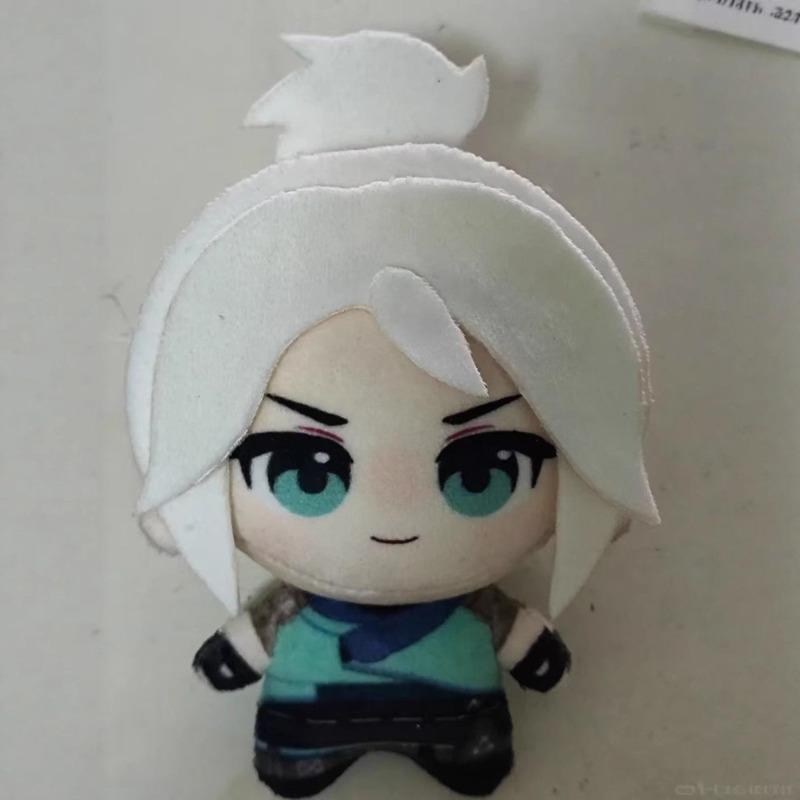 New Game Valorant Plush Cypher Clove Adorable Neon Iso Skye Reyna Gekko Viper Sage Jett Omen Yoru Plushie 10cm Pendant Doll Gift