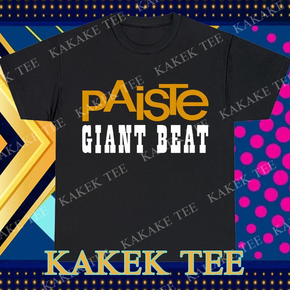 Новая футболка Paiste Giant Beat с логотипом, смешной размер от S до 5XL L